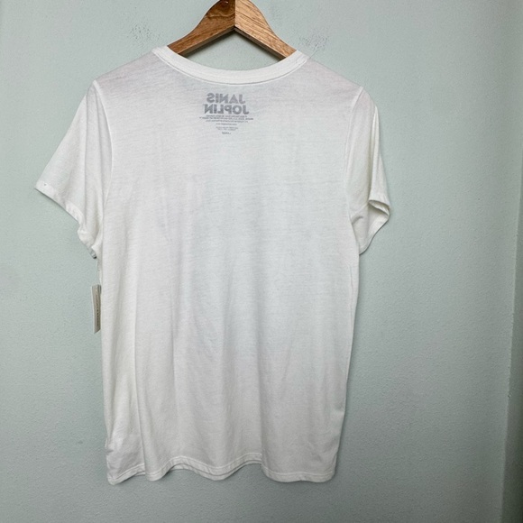 NWT Lucky Brand Janis Joplin Graphic T-Shirt in Marshmallow White Size Large - Picture 5 of 10